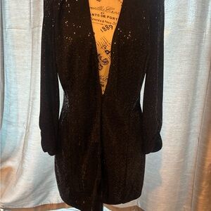 Joseph Ribkoff Elegant Black Sequin Cardigan